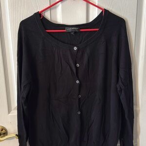 Lane Bryant Black Button Down Shirt